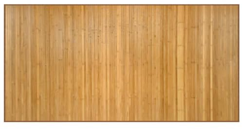 Tapis rectangulaire naturel 100x200 cm bambou
