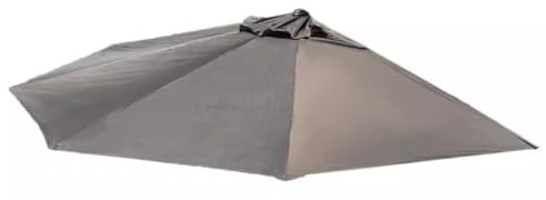 SKINCATE Toile De Rechange Pour Demi-Parasol 270cm 5 Baleines, Auvent De Parapluie, Housse De Parasol De Jardin Terrasse (Couleur : G Khaki, Taille : 270cm/9ft-5ribs)