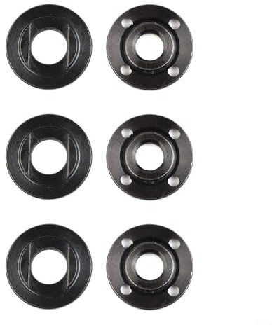 HOHOVYVY Teiliges Flanschset,Winkelschlefer Spannmutter,Winkelschleifer Ersatzteile,M14 Gewinde Ersatz Winkel Grinder Innen Außen Flansch Mutter Set Werkzeuge(6PCS)