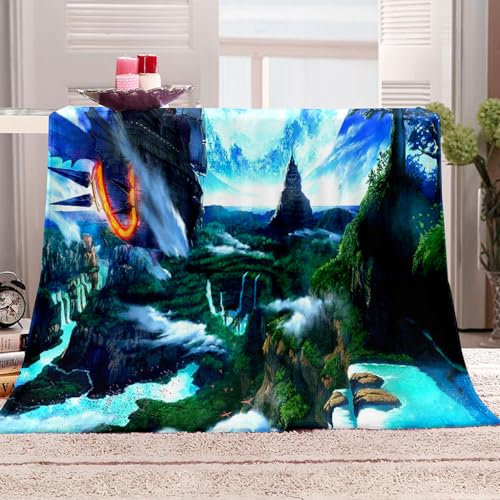 Natur Landschaft Decke Flauschig 100 X 150 cm Fleece Decke Kinderdecke Decke Herbst
