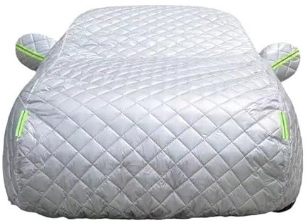 Anti-Hail Car Cover for Jeep Wrangler TJ Custom Fit,5-Layer Thickened Cotton Outdoor Waterproof Sun Rain Snow Protection+Zipper Door.
