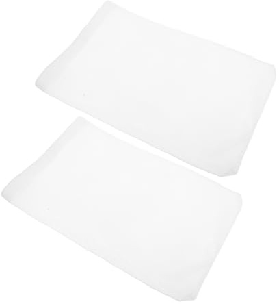 2pcs Dryer Vent Dust Bag Replacement Polyester White | Detachable Type, Outdoor Dryer Vent Use, Commercial and Industrial Settings, Sturdy Mesh Filter Bag Pair