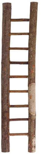 14x3.4 Inch Mini Wooden Ladder Fairy Garden Accessories Small Decorative Dollhouse Steps Ornament for Bar Shop Window Miniature Display