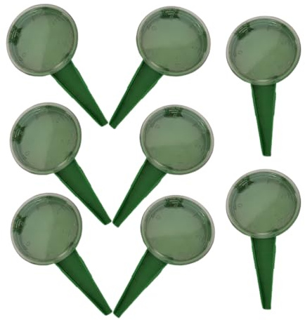 Milisten Distributeur de Graines Jardin Manuel Semoir 8 Pièces Réglable 5 Niveaux Vert Foncé pour Semis Précis Jardin Potager Fleurs Légumes Polyvalent Ergonomic