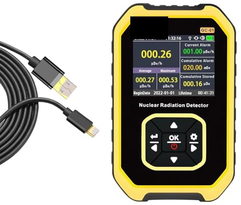 Rilevatore di radiazioni con contatore Geiger portatile, display LCD, dosimetro for nucleari a raggi X gamma