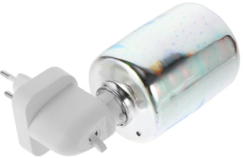 BAZEITFLOW Lampada Aromaterapia in Vetro Effetto Scaldacera Elettrico Colorato per Casa Bruciatore Cera Profumata per Soggiorno Camera da Letto Yoga e Meditazione