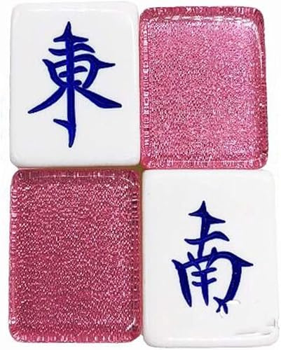 LoiYtrd Großes Mahjong mit 144 gravierten Steinen Unterhaltung Reisen Familie Mahjong Spiel Mahjong Steine