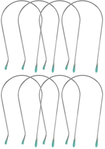 Sewroro 8Pcs Electric Heating Hot Roller Clips Replacement U-Shaped Hair Curler Clips 4.45Cm Fixed Roller for Hair Styling and Salon Use