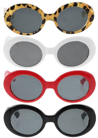 VILLFUL 4 St husdjursdräkt tillbehör solglasögon hundglasögon Bunny Pet Glasses hundcirkelglasögon Pet Photo Props Valpglasögon för utomhus glasögon för hundar pc