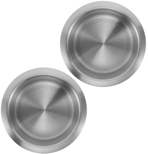 ULTECHNOVO 2 Piezas Inserto Portavasos para Sillón de Acero Inoxidable Plata, Fácil de Limpiar y Optimizador de Espacio para Vehículo y Sala de Juegos