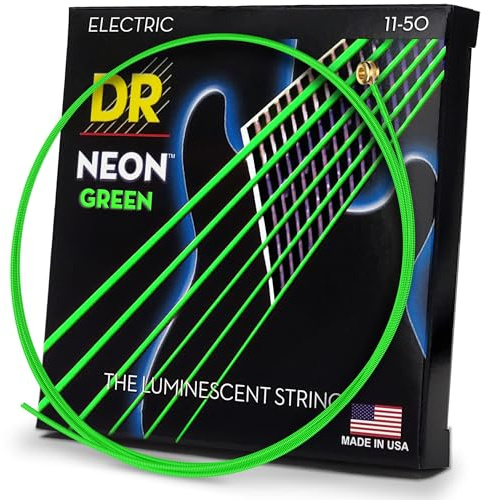 DR NGE-11 Strings Hi-Def Neon Green Electric Heavy