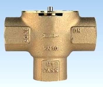 WATTS INDUSTRIES VALVOLA DI ZONA 3 VIE N.C. BRONZO Ø 1F/F BY-PASS