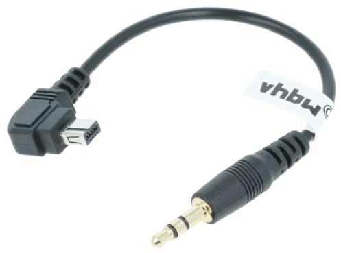 vhbw Kabel kompatibel mit Nikon D5000 | D3300, D5100, D3100, D3200 Kamera, DSLR - Anschlusskabel, 15 cm