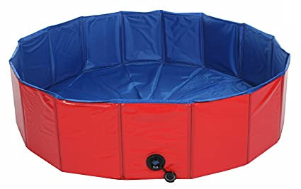 Splash Hundepool blau (Rot, 120 cm)