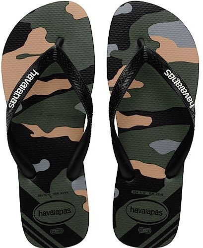 Havaianas Top Camu, Infradito Uomo, Green Olive Black, 41/42 EU