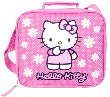 Hello Kitty Bolsa de almuerzo floral de lunares #C6CO18