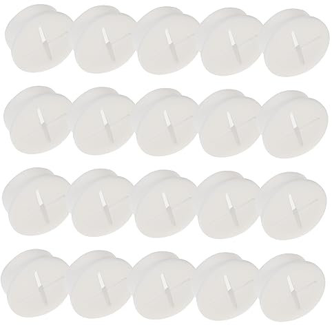 PartyKindom 20pcs Dust Plug Soft Rubber Wire Grommet Cable Hole Cover Wire Organizer for Desk Cable Management