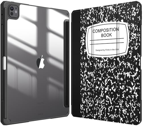 Fintie Hybrid Hülle für iPad Pro 13 Zoll (M5/M4) 2025/2024, Notizblock | Schlankes stoßfestes Schutzhülle mit Stifthalter, Transparente Hartschale, Standfunktion für Tippen & Ansehen