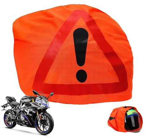 GUOYOU Triangle Voiture,Triangle de Signalisation Kit Voiture Securite Gadget Voiture Triangle Triangle de Signalisation，pour Casque Moto,Sécurité Contre Les Accidents Triangle Signalisation,Orange