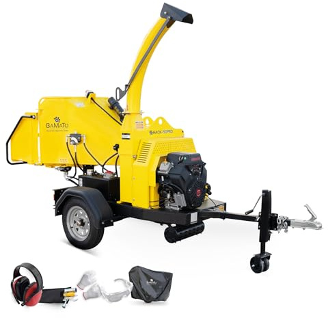 BAMATO Holzhäcksler HACK-150PRO mit 18 kW Benzin-Motor (688 cm³)