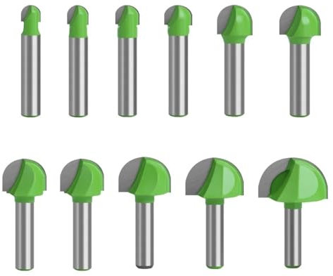 11 teile/satz Cove Box Bit Runde Nase Router Bit for Holz DIY CNC Fräser Holz Gravur Maschine Cutter Bits kit 8mm