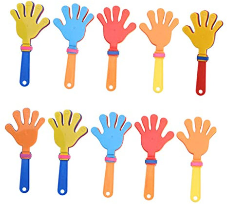 UPKOCH 10stücke Klatschhände Aus Plastikhandflächen Zum Kreativen Klatschen Party Und Konzertrequisiten Spielzeug Für Junge Mädchen Mit Fingerklatschen