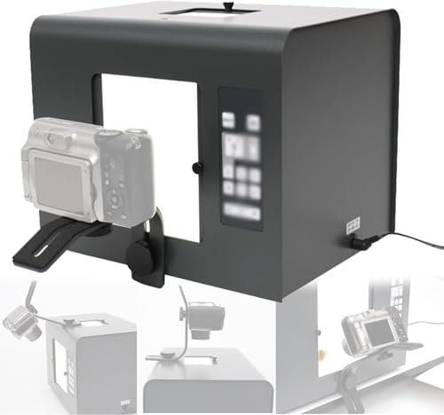 Kit de boîte à lumière professionnelle pour photographie de bijoux, mini boîte à lumière pour studio photo avec 6 modes de source lumineuse commutables et lumière réglable 5 500 k,M