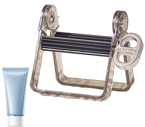 Dispenser per dentifricio – Dentifricio magnificato da parete – Spremitore per tubi rotanti | Organizer da bagno per crema da viaggio a casa