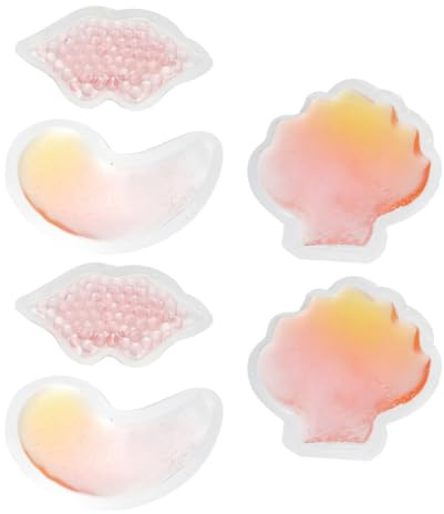 BCOATH Wärme und Kältegelpackungen und Hautpflege Pvc 6 Stück Lippenform für Sofortige Schmerzlinderung für Arztpraxen und Erste Hilfe
