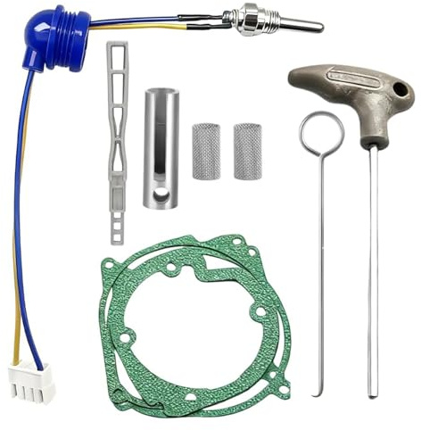 11 PCS Diesel Heater Glow Plug Kit, Chai Nuan Parking Heater Repair Parts, 12V Diesel Heater Accessory Ceramic Belt Filter, for Automobiles, Ships, and Vehicles (Universal Version).