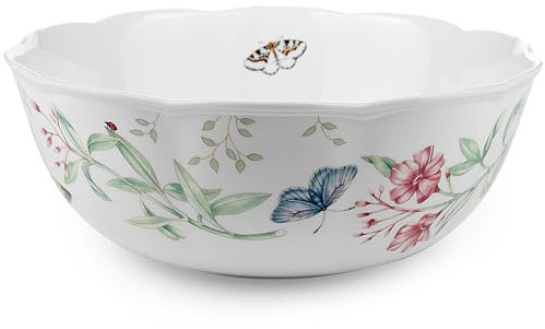 Lenox Butterfly Meadow Large Porcelain Serving Bowl