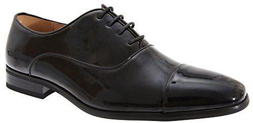 Mens Formal and Executive Goor Shoes - Black Patent PU, Mens UK 9 / EU 43