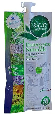 ECO NANO GREEN Detergente Naturale Universale, Detersivo Pavimenti, Detersivo Lavatrice Liquido, Pulizia Casa, Smacchiatore Bucato, Sgrassatore Universale, Pulizia Pavimenti, Bagno, Cucina, Vetri