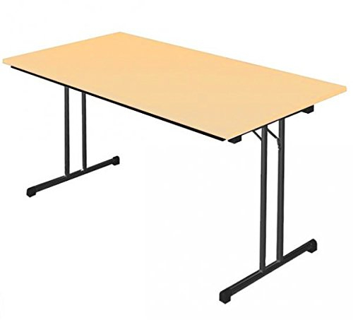 KLAPPTISCH Besprechungstisch Kantinentisch Verkaufstisch Schreibtisch 160x80 Ahorn Dekor 350522