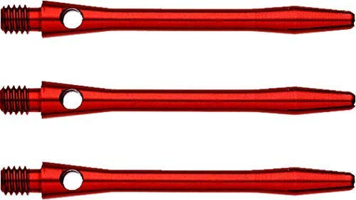 WINMAU Eloxierte mittel rot Pfeilstiele aus Aluminium - 1 Satz pro Packung (insgesamt 3 Wellen)