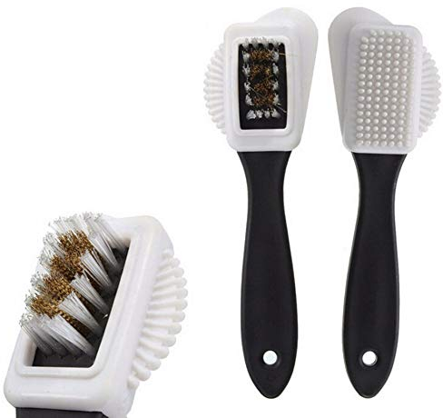 Gshy Cleaning Brush for Mink Snow Boots Velvet Leather 3 Sides 2 Pieces