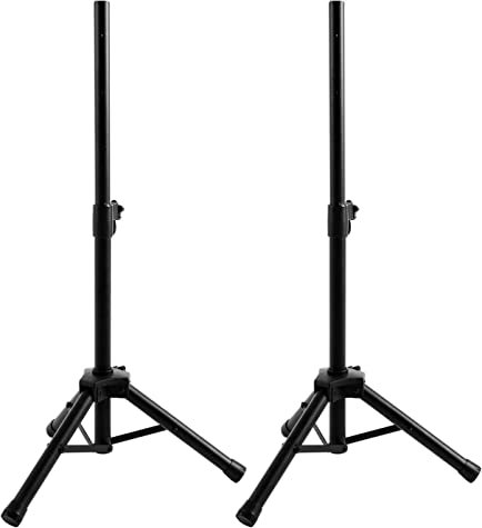COPPIA STATIVI TREPPIEDI SUPPORTI UNIVERSALI CASSE ACUSTICHE PERNO STANDARD DA 3,5 CM CAVALLETTI