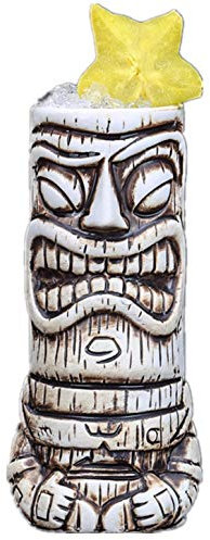 Tasse à cocktail hawaïenne Tiki en céramique, verre à vin, bière, cocktail, fête créative, tasse à café amusante pour la maison, le bureau, cadeau (têtes de mort)
