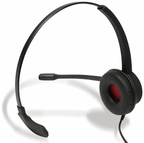 Plusonic 6337-10.1P Softphone-Headset USB Mono, schnurgebunden On Ear Schwarz