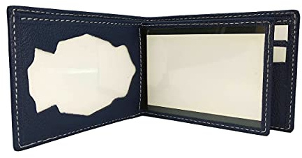 Cartera Porta Placa para Policia Nacional España, color Azul. Mod. 806