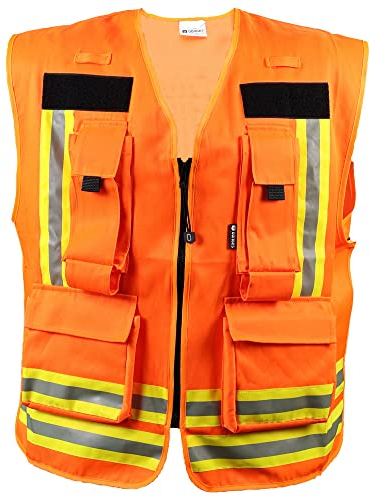 Dönges Kennzeichnungsweste, orange 201894 (führungskräfte Warnweste Funktionsweste Einsatzleiter Einsatzabschnittsleiter Zugführer Gruppenführer Atemschutz Atemschutzüberwachung Fachberater Presse)