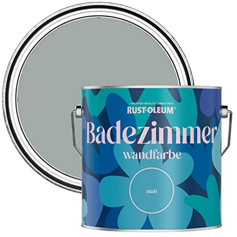 Rust-Oleum grau feuchtigkeitsresistente Badezimmerwandfarbe Matt Finish - Urban Grau 2,5 litres