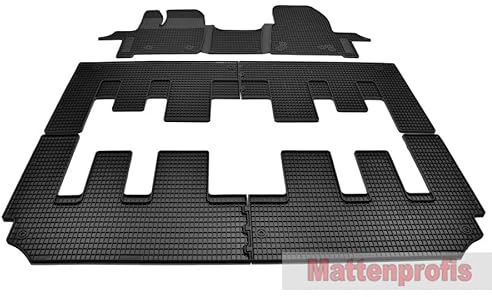Mattenprofis Auto Fußmatten Gummimatten Komplettauslage geeignet für Ford Tourneo Custom Automatik 8/9-Sitzer ab Bj. 2018-2023