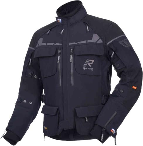 Rukka Ecuado-R Motorrad Textiljacke, schwarz/schwarz, 54
