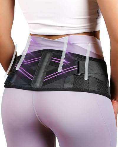 Fitomo Sacroiliac Belt with Enhanced Compression, Hip Brace for SI Joints Pain, Lower Back Pain and Sciatica Nerve Relief, SI Belt for Women Men, Support for Pelvic, Leg, Back, Anti-slip