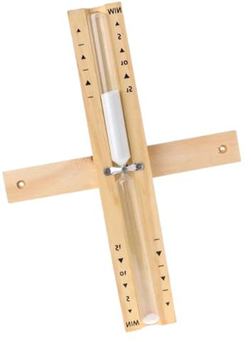 rockible Sauna Hourglass Sand Timer 15 Minutes, Sandglass Time Management, Heat Resistant Watch for Restaurant Coffee House Sauna SPA, Yellow