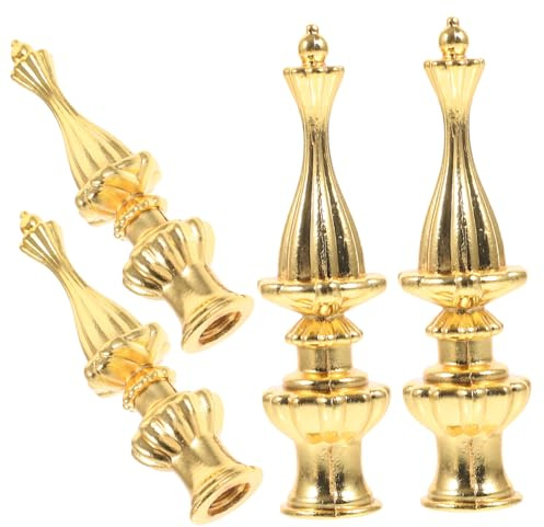 Angoily 4pièces Embouts De Lampe Décoratifs Finials Pour Lampes De Table Et Lampadaires Double Accessoires Élégants Pour Décoration Intérieure