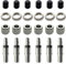 YPYMOD 6 Stück Fahrradventil Ersatz Set, Fahrrad Kupfer Deutsch Ventileinsätze Set Fahrrad Ventil Adapter für City Bike, Mountain Bike, Kids Bike, Rennrad, Trekking Bike, etc