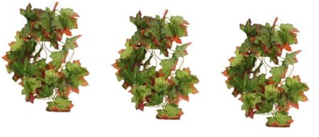 YARNOW 3st Landschaftsbau Pflanzen Gecko-Tank Verlässt Lebensechtes Reptilien-Terrarium Terrarien Eidechsen-Terrarium Eidechsen Geckos Käfigdekor Haustier Lebensraum Plastik