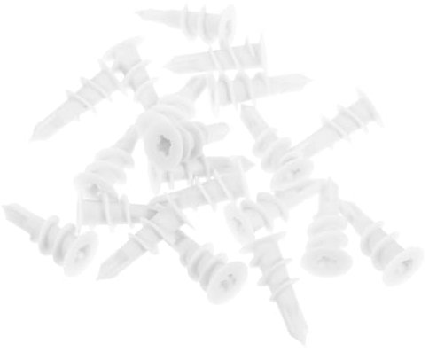 JEWEDECO 20stücke Einfache Kunststoff-expansionsrohre Festes Expansionsrohr Für Gipskartonplatten